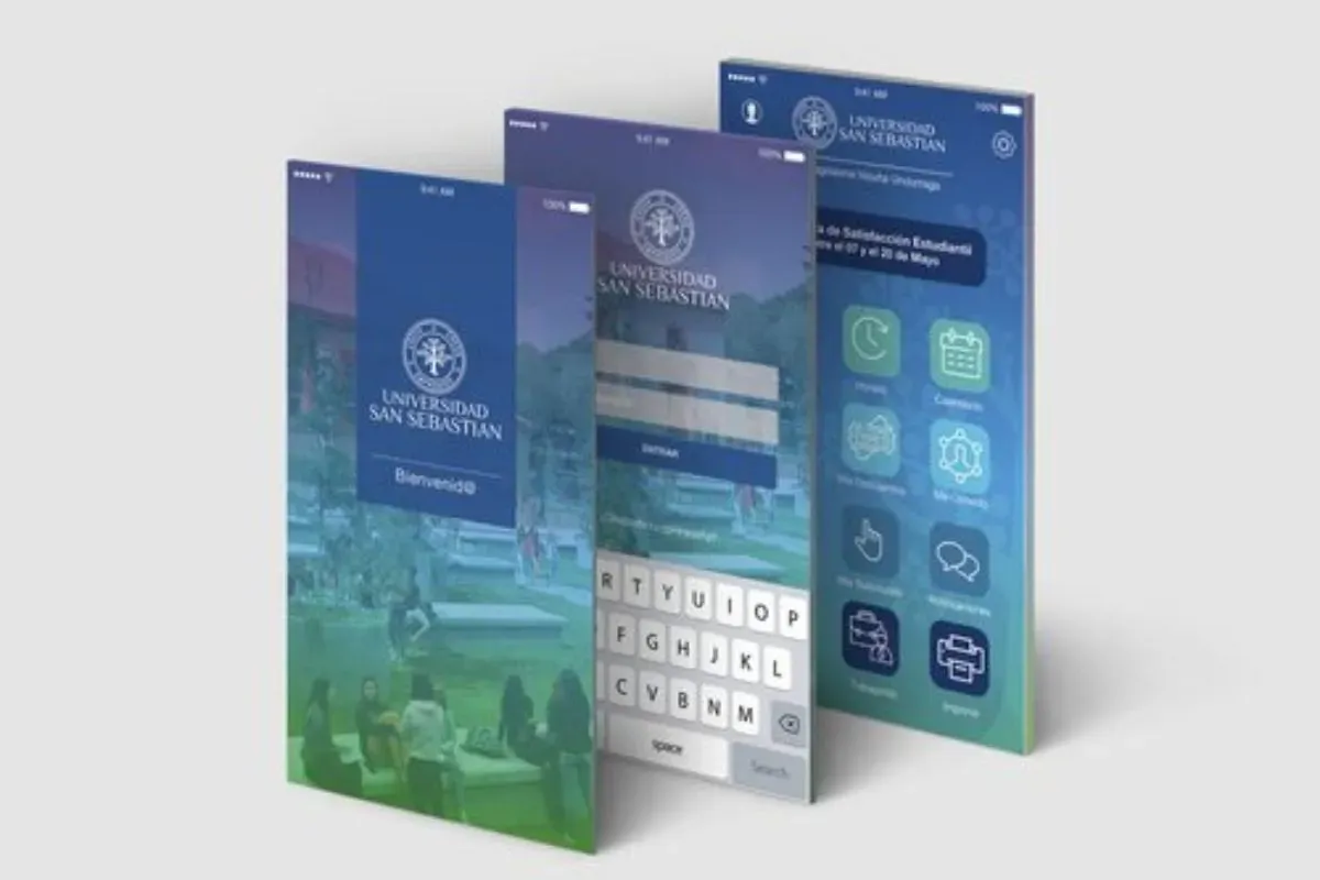 Dise&ntilde;o UX para App de Universidad San Sebasti&aacute;n.