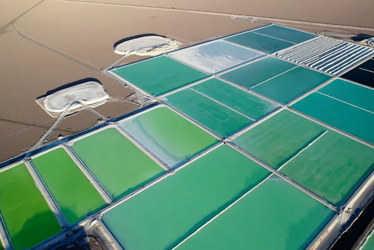 Miner&iacute;a del litio en el norte de Chile.