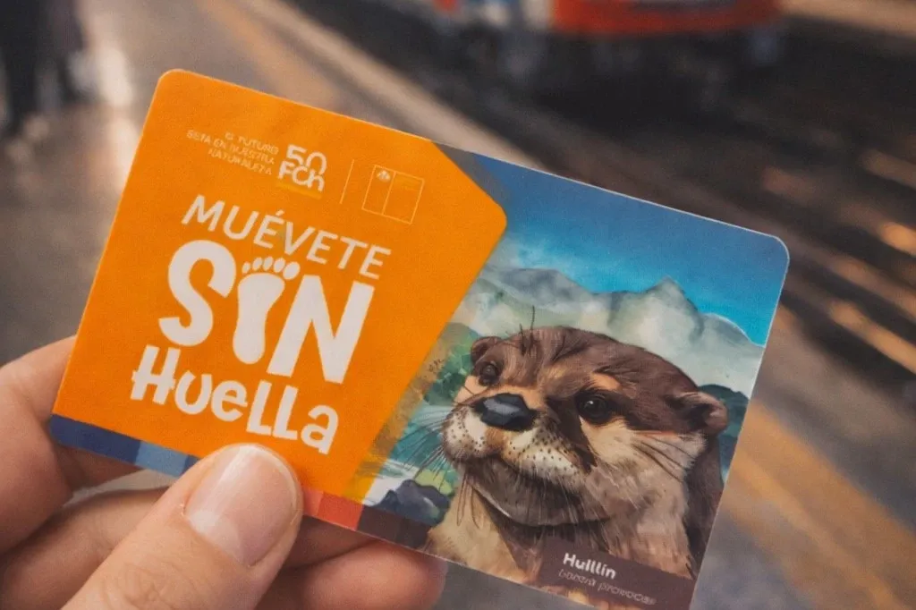 Tarjeta Bip! con dise&ntilde;o de huill&iacute;n.
