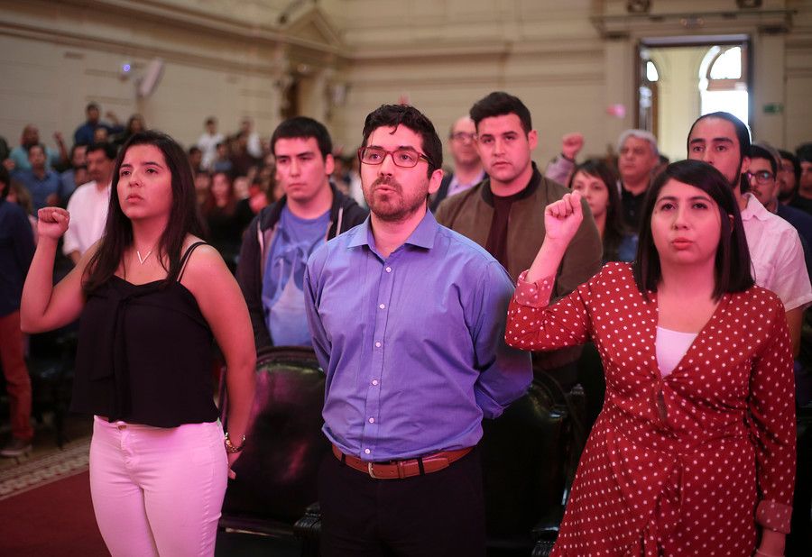 Traspaso de mando de las Juventudes Socialistas