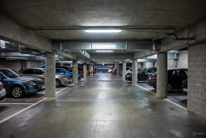 bloquearon su estacionamiento con barrera metalica para cobrar deuda de 6 millones por gastos comunes corte lo ordena retirar.webp