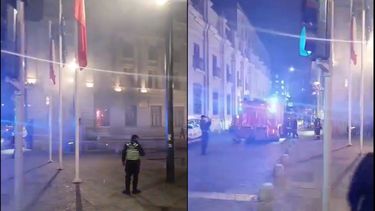 VIDEO| Incendio se registra en Palacio de Tribunales de Justicia