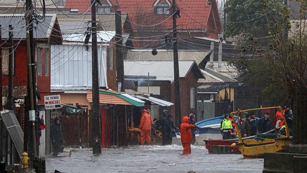 Inundaciones por marejadas en Penco.&nbsp;