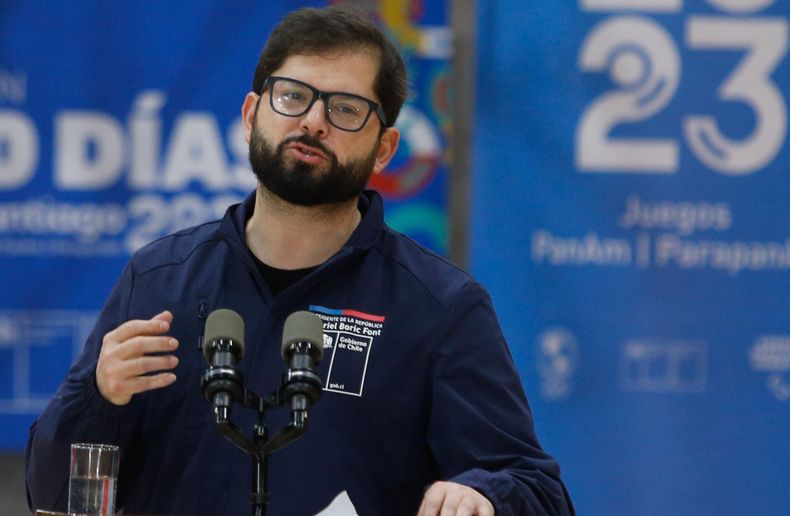 Gabriel Boric este miercoles en La Pintana Agencia Uno.jpeg