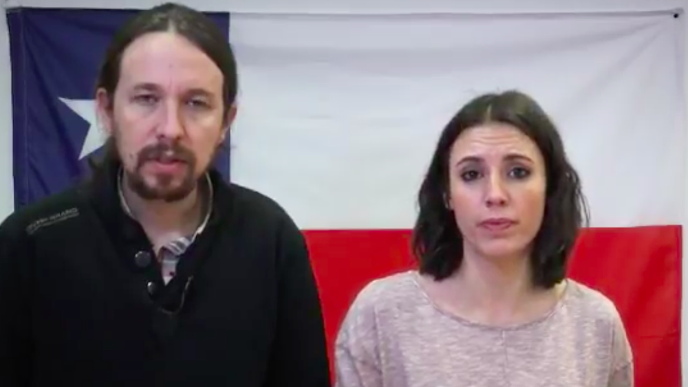 VIDEO| Líderes de Podemos solidarizan con Chile y llaman a españoles a donar para combatir incendios