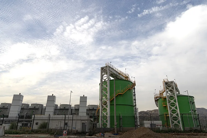 Construcción de Google Data Center en parque urbano de Quilicura. Créditos: EFE.&nbsp;