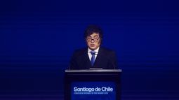 Javier Milei en Foro Madrid de Santiago - Agencia Uno