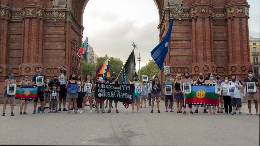 VIDEOS| Manifestaciones en Barcelona, Madrid y Londres solidarizan con presos mapuche en huelga de hambre