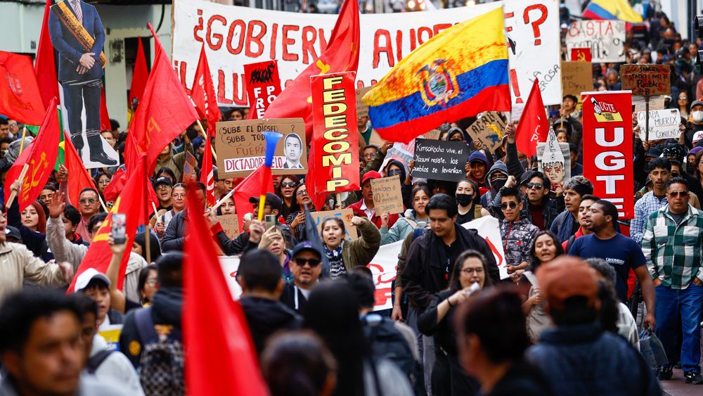 Ecuador vive otra jornada de protestas ciudadanas tras decisión de Noboa de eliminar subsidio al combustible
