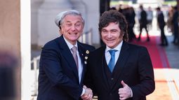 Kast y Milei juntos en La Moneda - Agencia Uno