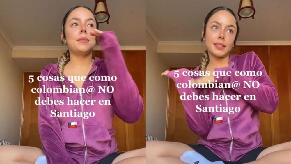 VIDEO| Colombiana menciona 5 cosas que sus compatriotas no pueden hacer en Santiago: Acá no se puede
