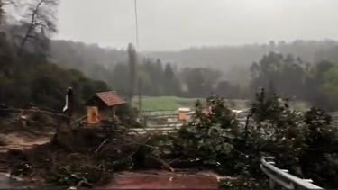 VIDEO| Sistema frontal ya genera consecuencias: Advierten de derrumbe en el Ñuble