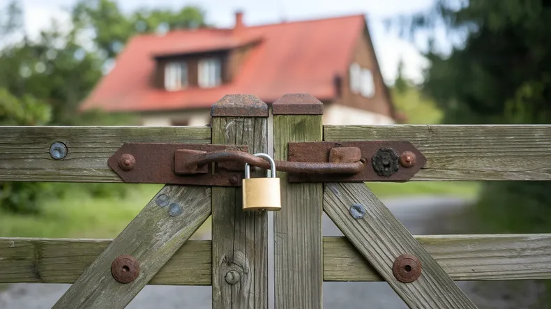 puso porton con candado que le impedia a vecino entrar a su casa  suprema ordeno permitir acceso.webp