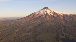 Fotos aéreas muestran que ni la ladera del Villarrica se salvó del monocultivo forestal