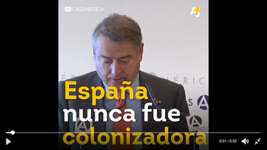 Presidente de la TV pública española dijo que su país no colonizó América Latina, sino que hizo una labor civilizadora