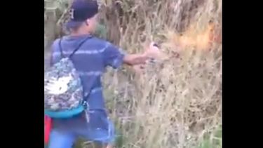 VIDEO| Jóvenes que se grabaron provocando incendio forestal en Coronel son detenidos y serán formalizados