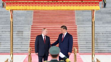 El presidente chino, Xi Jinping, sostiene una ceremonia de bienvenida para el presidente ruso, Vladimir Putin / Foto: Xinhua