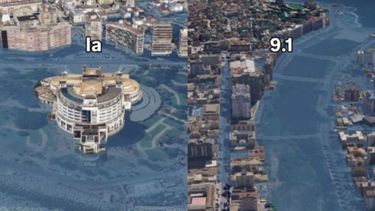 El tsunami en Viña del Mar llegaría hasta Plaza de la Victoria en el centro - Captura de video