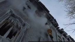 VIDEO| Incendio a 62 grados bajo cero tuvo lugar en Rusia