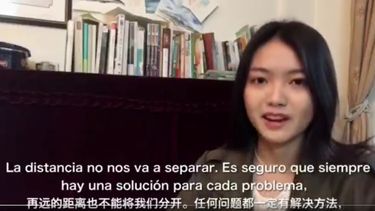 Por COVID-19: Estudiantes de Pekín graban conmovedor mensaje de apoyo a los españoles