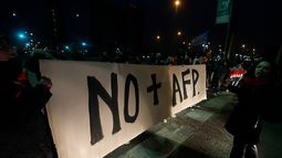FOTOS| Las postales que ha dejado la jornada de protesta de No + AFP