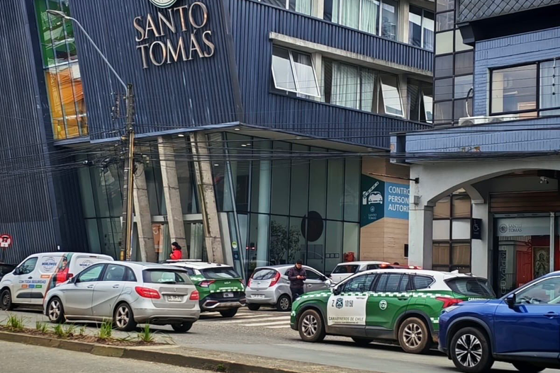 Aviso de bomba en Universidad Santo Tomás - Redes Sociales