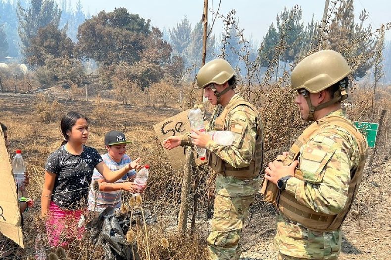 Fuerzar Armadas desplegadas en zonas afectadas por incendios forestales.jpg