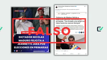 Es falso que Nicolás Maduro felicitó a Jeannette Jara por triunfo en primarias en Chile