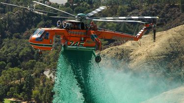 El helicóptero Elvis iniciará labores para combatir fuego en Concepción
