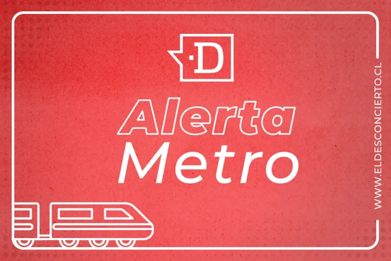 Gráfica de Alerta Metro en el Metro de Santiago de El Desconcierto
