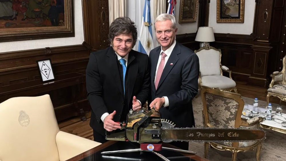 Javier Milei y José Antonio Kast.