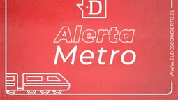 Gráfica de Alerta Metro en el Metro de Santiago de El Desconcierto Gráfica de Alerta Metro en el Metro de Santiago de El Desconcierto