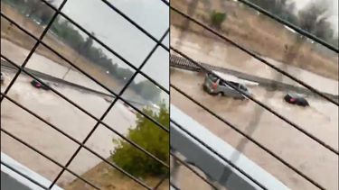 VIDEO| Corte de Ruta 68 tras inundaciones en Pudahuel