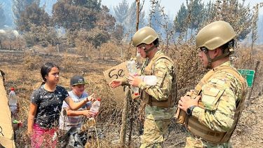 Gobierno detalla que hay dos mil militares en terreno en zonas afectadas por incendios