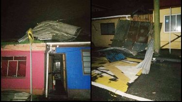 Las imágenes que dejó el paso del tornado por Penco: Al menos 10 casas con destrozos