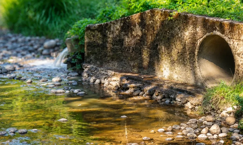 Contraloría instruye sumario por vertimiento de aguas servidas en estero La Culebra en Palena. Créditos: CGR.&nbsp;