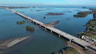 Puente más largo de Chile en Concepción ya tiene 70% de avance: Su costo es de US$250 mill