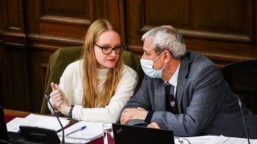 El Desconcierto | De izquierda a derecha presidenta del Consejo Constitucional Beatriz Hevia junto al vicepresidente del Consejo Aldo Valle..jpg