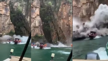 Siete muertos y tres desaparecidos deja derrumbe de una enorme pared rocosa en Brasil