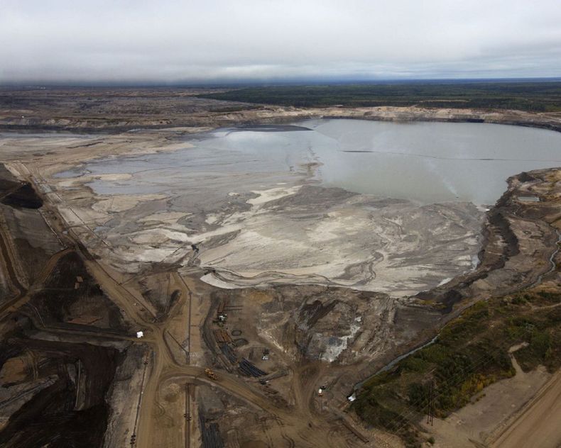 Tranque de relaves mineros en Chile.&nbsp;