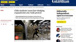 La cobertura de los medios extranjeros sobre las protestas masivas en Santiago de Chile