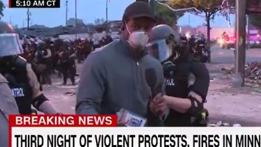VIDEO| Arrestan a equipo periodístico en medio de transmisión de protestas en Minneapolis