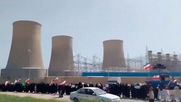 Cadenas humanas en Irán en protesta contra Donald Trump. Foto: Captura de video