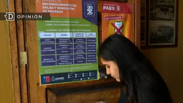 El Desconcierto | 28920 foto de una estudiante que va a dar la paes.webp