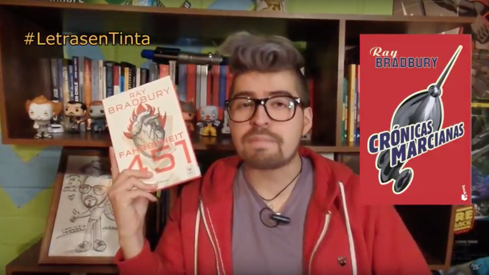 VIDEO| Booktuber Diego Valdés desmenuza Fahrenheit 451 y la quema de libros a lo largo de la historia