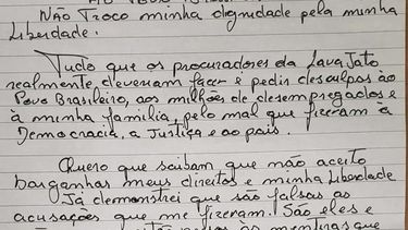 Lula rechaza prisión domiciliar ofrecida por la Fiscalía y publica carta diciendo que va salir cuando quede claro que es inocente
