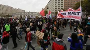 gobierno de kast vive su primera protesta en dia mundial del agua por retiro de decretos medioambientales