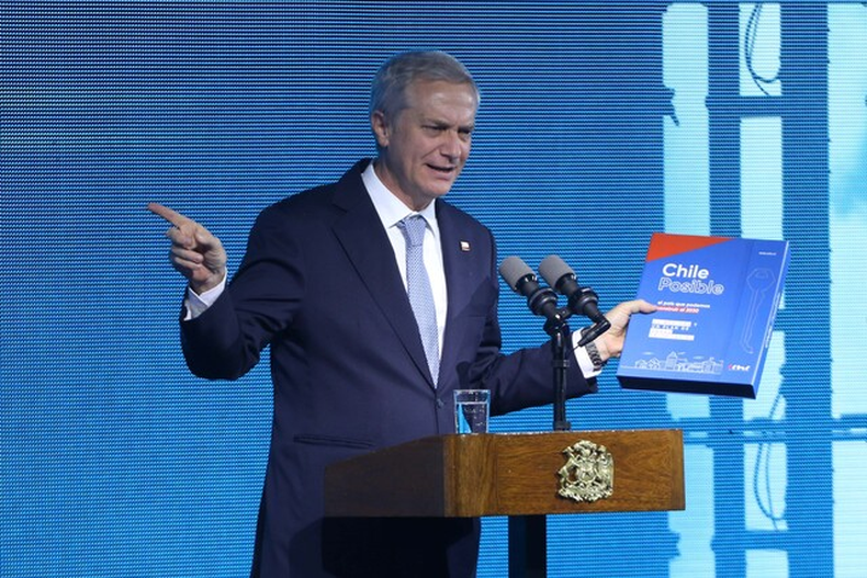 Presidente José Antonio Kast durante Desayuno de la Construcción junto a la CChC. Agencia Uno.&nbsp;