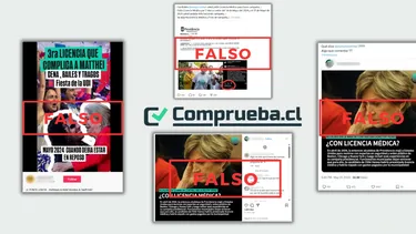 Las desinformaciones que han circulado sobre el supuesto uso fraudulento de licencias médicas por parte de Evelyn Matthei