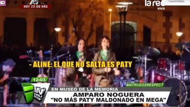 VIDEO| El que no salta es Paty: La arenga de las actrices contra la opinóloga de Mega en el Museo de la Memoria